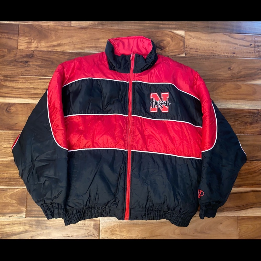 Vintage Nebraska Cornhuskers Puffer Jacket Size XL